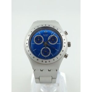 SWATCH WATCH HYPNOTIC IRONY CHRONOGRAPH - 35mm Case - 5.75" Bracelet -‎ Working